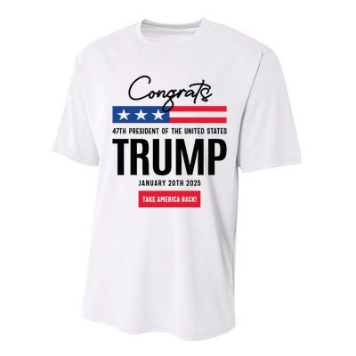 Inauguration Day 2025 Congrats Trump 2025 Performance Sprint T-Shirt