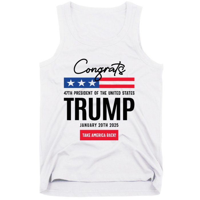 Inauguration Day 2025 Congrats Trump 2025 Tank Top