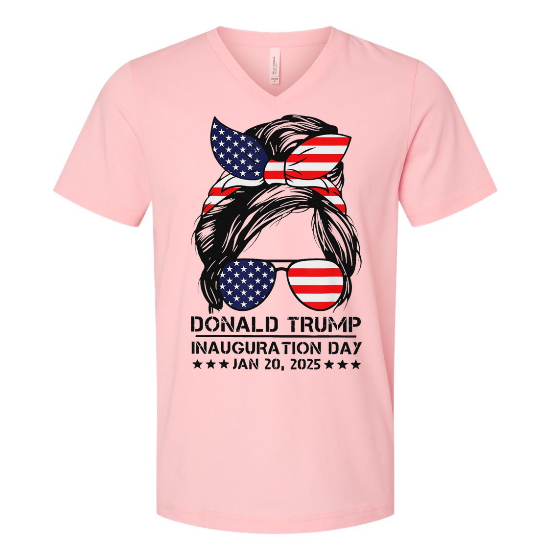 Inauguration Day 2025 Trump Girl V-Neck T-Shirt