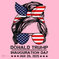 Inauguration Day 2025 Trump Girl Women's V-Neck T-Shirt