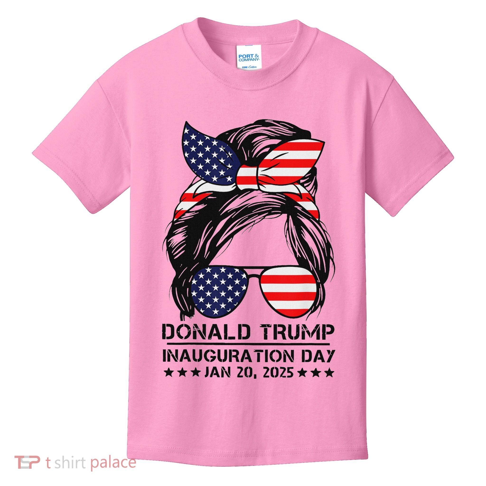 Inauguration Day 2025 Trump Girl Kids T-Shirt
