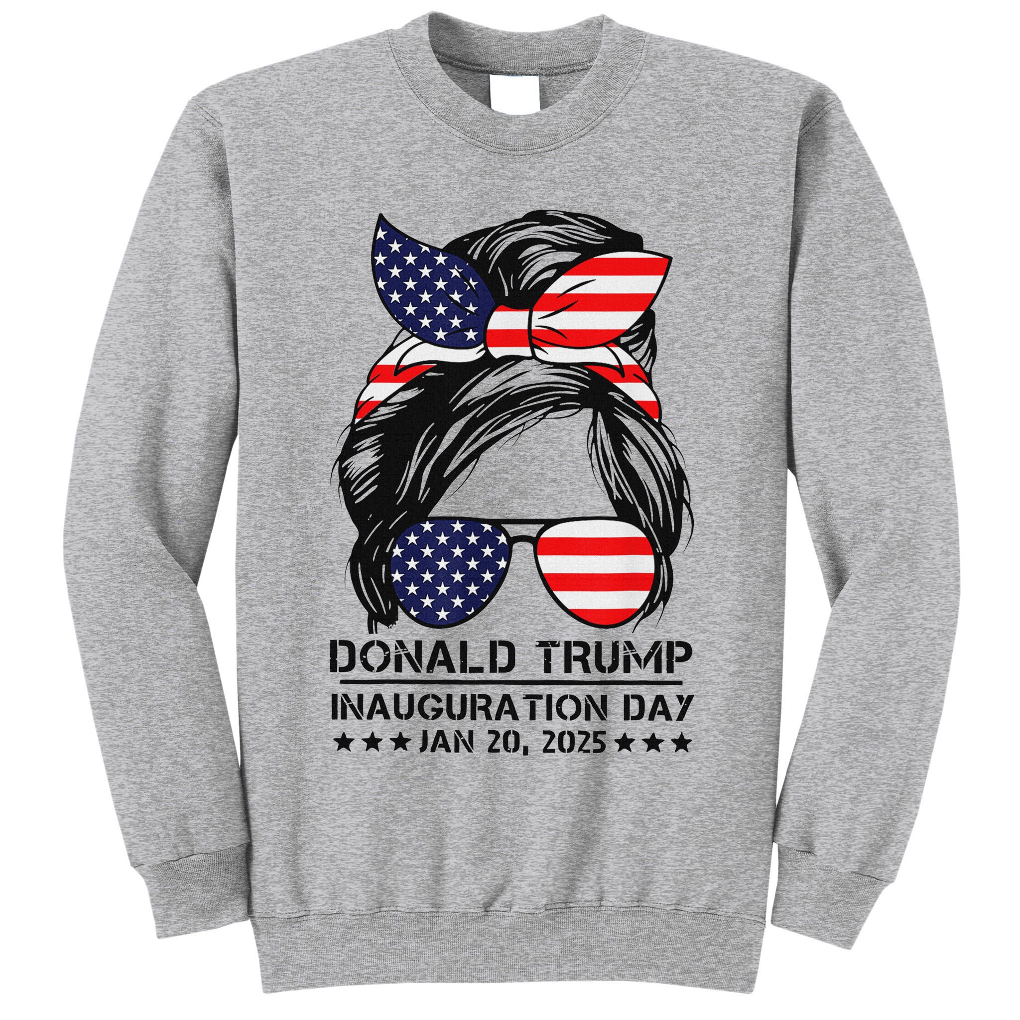 Inauguration Day 2025 Trump Girl Tall Sweatshirt