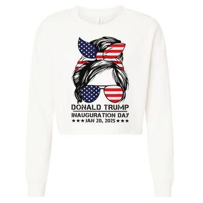 Inauguration Day 2025 Trump Girl Cropped Pullover Crew