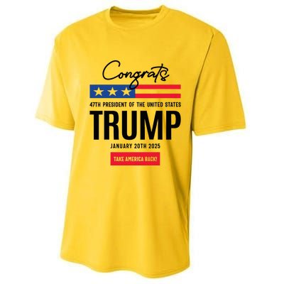 Inauguration Day 2025 Congrats Trump 2025 Performance Sprint T-Shirt