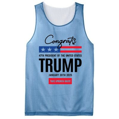 Inauguration Day 2025 Congrats Trump 2025 Mesh Reversible Basketball Jersey Tank