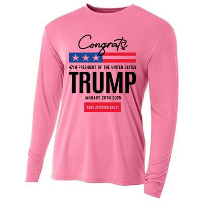 Inauguration Day 2025 Congrats Trump 2025 Cooling Performance Long Sleeve Crew