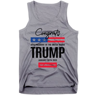 Inauguration Day 2025 Congrats Trump 2025 Tank Top