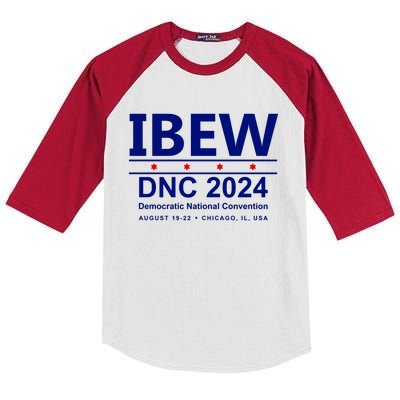 Ibew Dnc 2024 Democratic National Convention Kids Colorblock Raglan Jersey