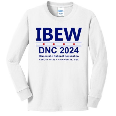 Ibew Dnc 2024 Democratic National Convention Kids Long Sleeve Shirt