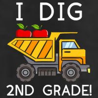 I Dig 2nd Grade Student Teacher Construction Back To School Adult Drive Performance Visor