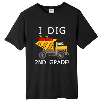 I Dig 2nd Grade Student Teacher Construction Back To School Tall Fusion ChromaSoft Performance T-Shirt