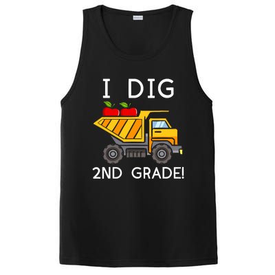 I Dig 2nd Grade Student Teacher Construction Back To School PosiCharge Competitor Tank