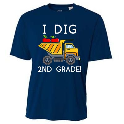 I Dig 2nd Grade Student Teacher Construction Back To School Cooling Performance Crew T-Shirt