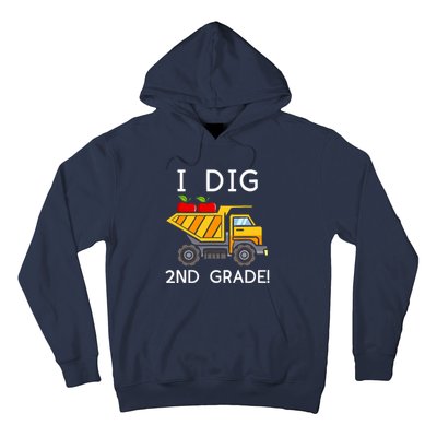 I Dig 2nd Grade Student Teacher Construction Back To School Hoodie