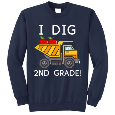 I Dig 2nd Grade Student Teacher Construction Back To School Sweatshirt