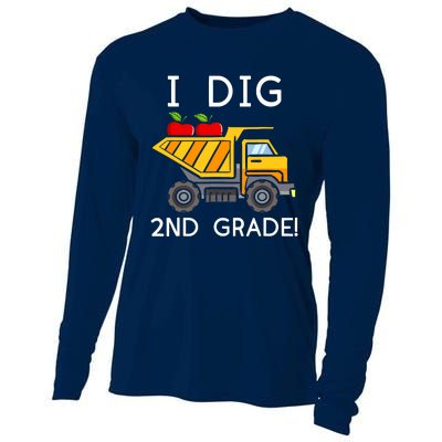 I Dig 2nd Grade Student Teacher Construction Back To School Cooling Performance Long Sleeve Crew