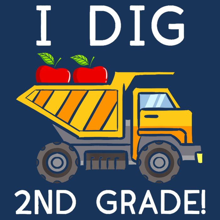 I Dig 2nd Grade Student Teacher Construction Back To School Cooling Performance Long Sleeve Crew
