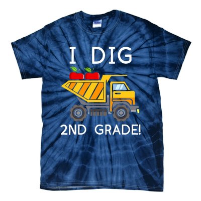 I Dig 2nd Grade Student Teacher Construction Back To School Tie-Dye T-Shirt