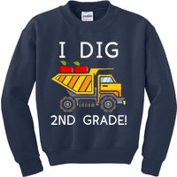 I Dig 2nd Grade Student Teacher Construction Back To School Kids Sweatshirt