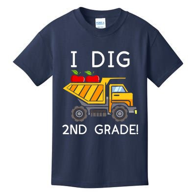 I Dig 2nd Grade Student Teacher Construction Back To School Kids T-Shirt