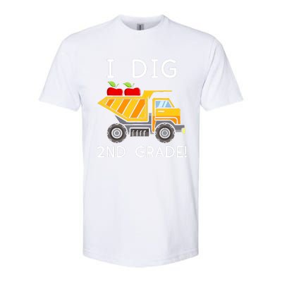 I Dig 2nd Grade Student Teacher Construction Back To School Softstyle CVC T-Shirt