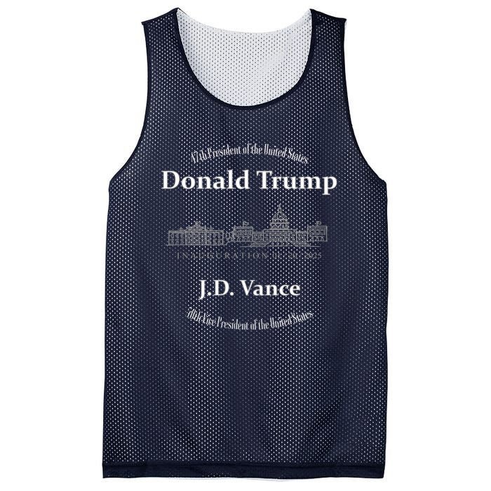 Inauguration Day 2025 And Donald Trump And 47th President Mesh Reversible Basketball Jersey Tank