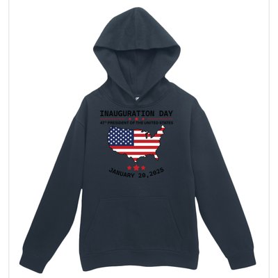 Inauguration Day 47th President Of The United States Donald Trump Urban Pullover Hoodie