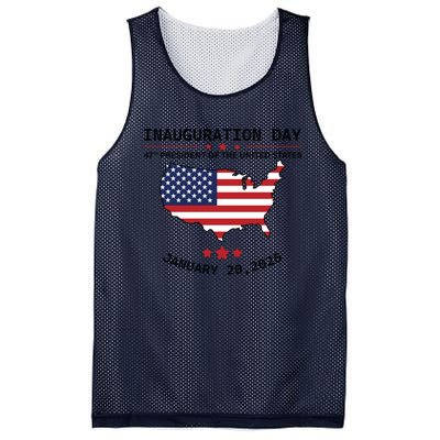 Inauguration Day 47th President Of The United States Donald Trump Mesh Reversible Basketball Jersey Tank