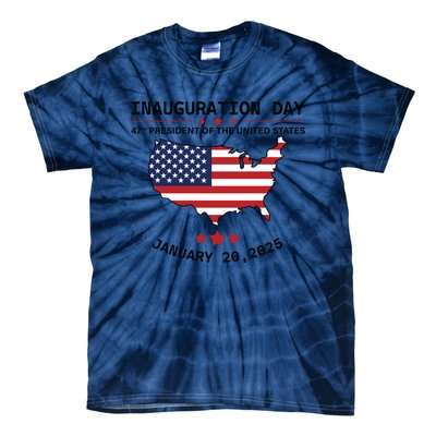 Inauguration Day 47th President Of The United States Donald Trump Tie-Dye T-Shirt