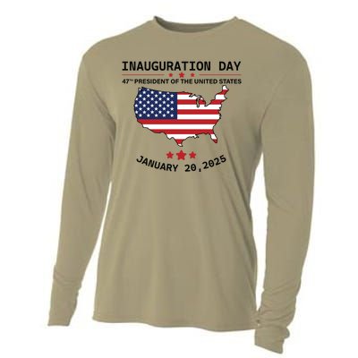 Inauguration Day 47th President Of The United States Donald Trump Cooling Performance Long Sleeve Crew