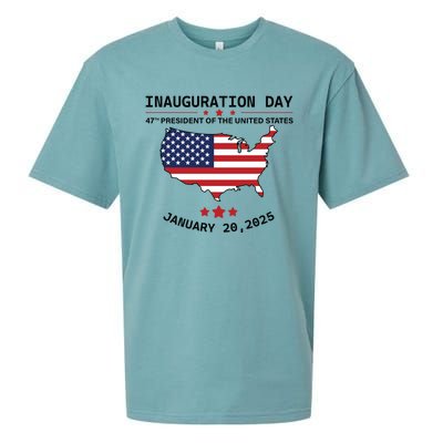 Inauguration Day 47th President Of The United States Donald Trump Sueded Cloud Jersey T-Shirt