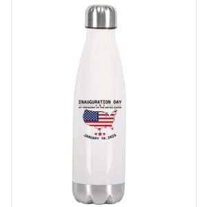 Inauguration Day 47th President Of The United States Donald Trump Stainless Steel Insulated Water Bottle