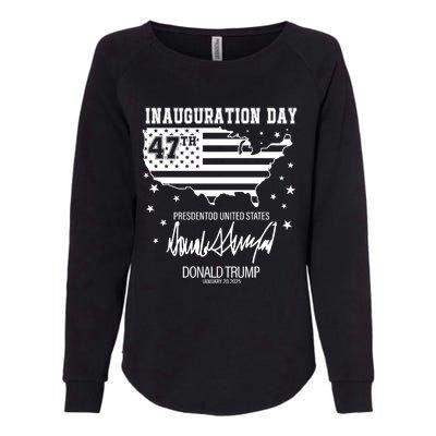 Inauguration Day 47th President Of The United States Donald Trump Womens California Wash Sweatshirt