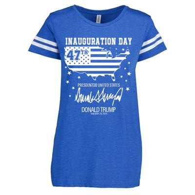 Inauguration Day 47th President Of The United States Donald Trump Enza Ladies Jersey Football T-Shirt