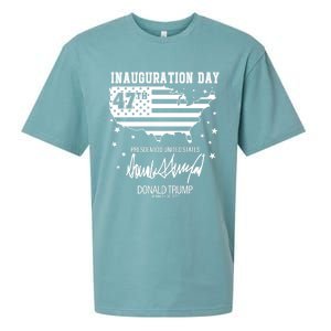 Inauguration Day 47th President Of The United States Donald Trump Sueded Cloud Jersey T-Shirt