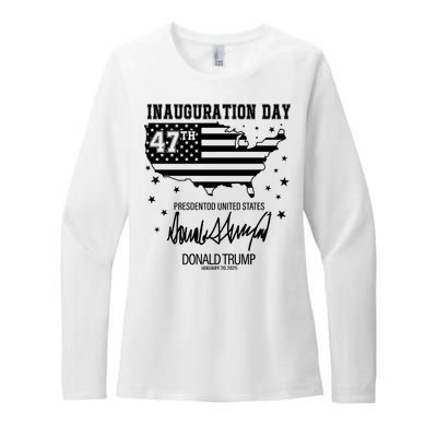 Inauguration Day 47th President Of The United States Donald Trump Womens CVC Long Sleeve Shirt