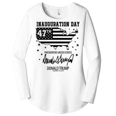 Inauguration Day 47th President Of The United States Donald Trump Women's Perfect Tri Tunic Long Sleeve Shirt