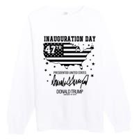 Inauguration Day 47th President Of The United States Donald Trump Premium Crewneck Sweatshirt