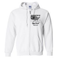 Inauguration Day 47th President Of The United States Donald Trump Full Zip Hoodie