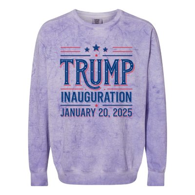 Inauguration Day 47th President Of The United States Donald Trump Colorblast Crewneck Sweatshirt