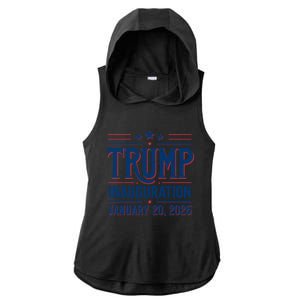 Inauguration Day 47th President Of The United States Donald Trump Ladies PosiCharge Tri-Blend Wicking Draft Hoodie Tank