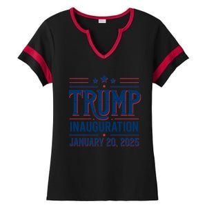 Inauguration Day 47th President Of The United States Donald Trump Ladies Halftime Notch Neck Tee