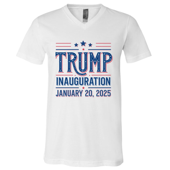 Inauguration Day 47th President Of The United States Donald Trump V-Neck T-Shirt