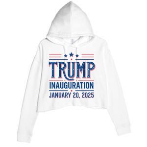 Inauguration Day 47th President Of The United States Donald Trump Crop Fleece Hoodie