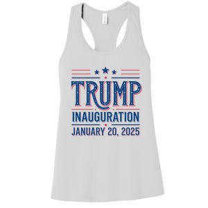 Inauguration Day 47th President Of The United States Donald Trump Women's Racerback Tank