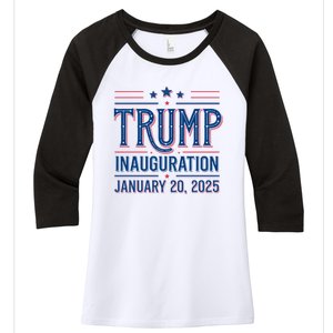 Inauguration Day 47th President Of The United States Donald Trump Women's Tri-Blend 3/4-Sleeve Raglan Shirt