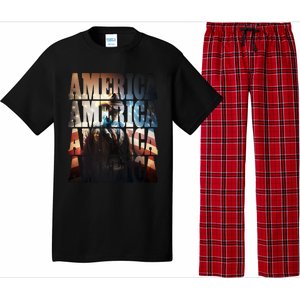 Independence Day 4th Of July Us American Flag Patriotic Cool Gift Pajama Set