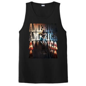 Independence Day 4th Of July Us American Flag Patriotic Cool Gift PosiCharge Competitor Tank