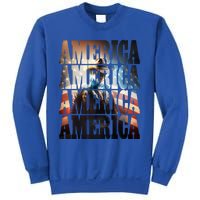 Independence Day 4th Of July Us American Flag Patriotic Cool Gift Sweatshirt