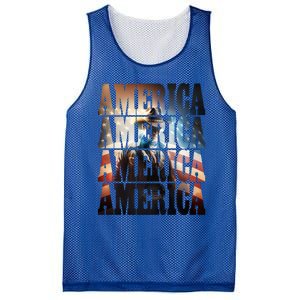 Independence Day 4th Of July Us American Flag Patriotic Cool Gift Mesh Reversible Basketball Jersey Tank